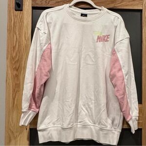 Nike Women’s Blush Pink & Cream Crewneck Sweatshirt